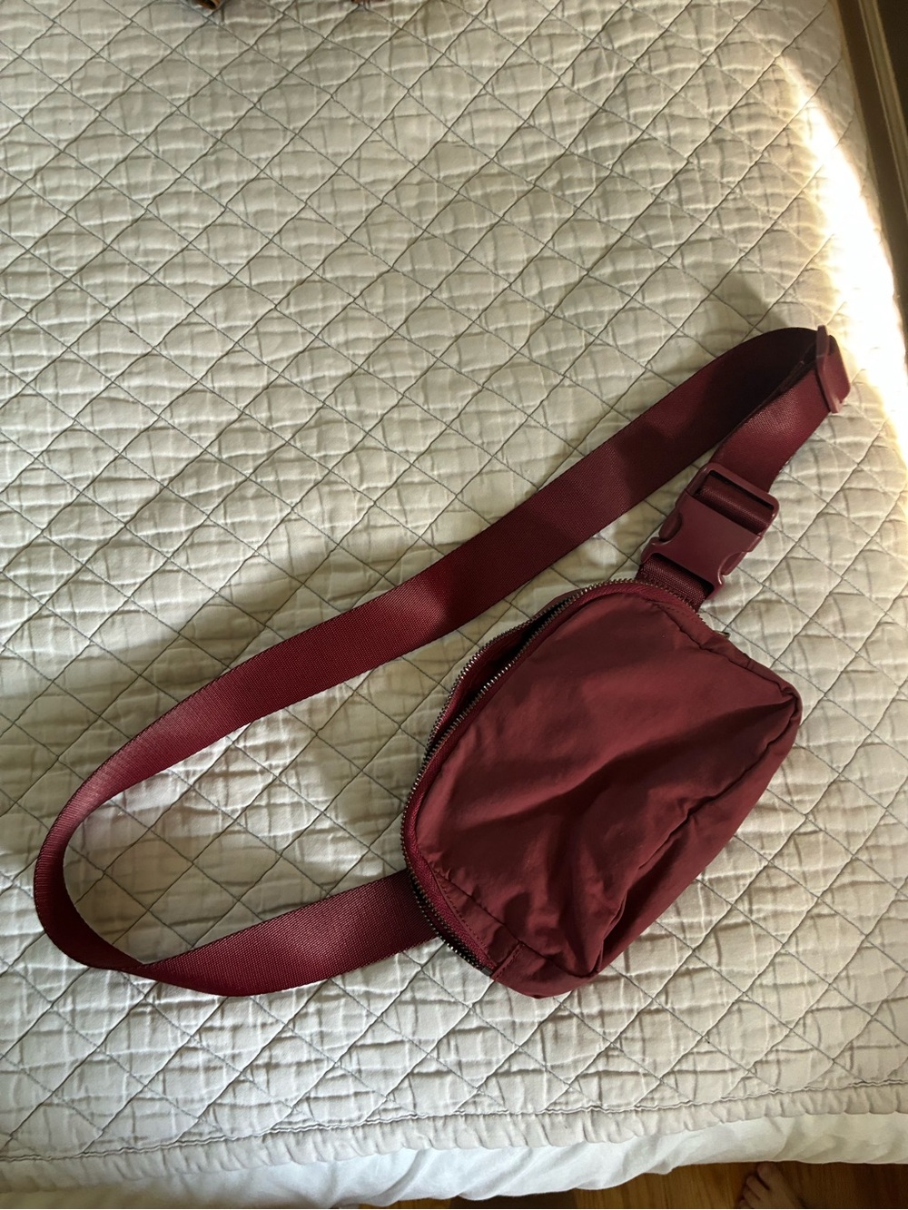 Burgundy maroon Crossbody Fanny Pack